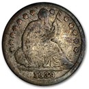 1839 Liberty Seated Half Dime VG