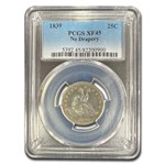1839 Liberty Seated Quarter XF-45 PCGS (No Drapery)