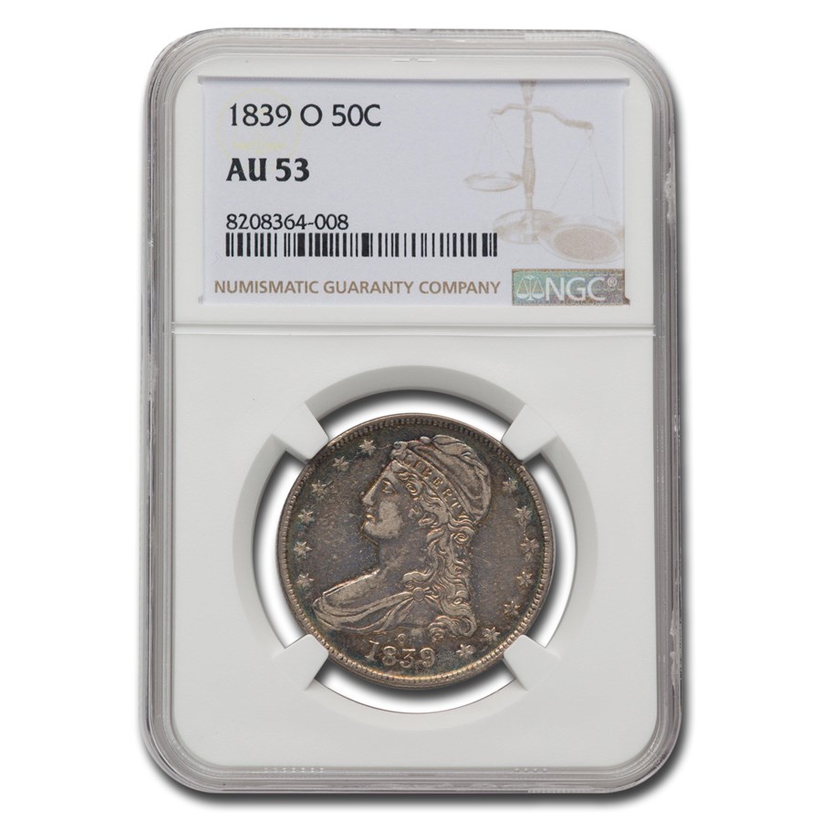 Buy 1839O Capped Bust Half Dollar AU53 NGC APMEX