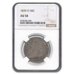 1839-O Capped Bust Half Dollar AU-58 NGC