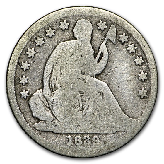 1839-O Liberty Seated Dime AG