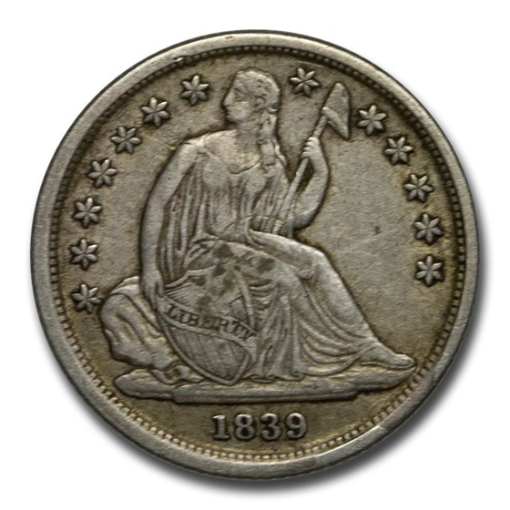 1839-O Liberty Seated Dime XF