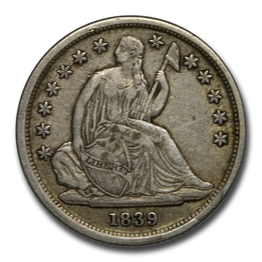 1839-O Liberty Seated Dime XF