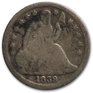1839-O Liberty Seated Half Dime Good 1839-O Liberty Seated Half Dime Good