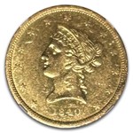 1840 $10 Liberty Gold Eagle AU-50 NGC (SS Republic)