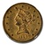 1840 $10 Liberty Gold Eagle AU-58 NGC