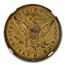 1840 $10 Liberty Gold Eagle AU-58 NGC