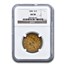 1840 $10 Liberty Gold Eagle AU-58 NGC