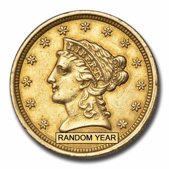 1840-1858 $2.50 Liberty Gold Quarter Eagle (Old Reverse, Cleaned) 1840-1858 $2.50 Liberty Gold Quarter Eagle (Old Reverse, Cleaned)