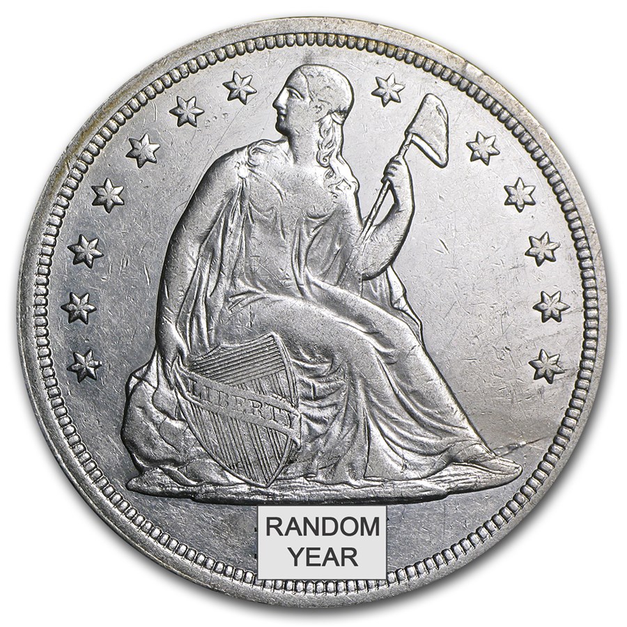 1840-1873 Liberty Seated Dollar AU