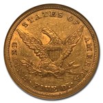 1840 $5 Liberty Gold Half Eagle AU-53 NGC