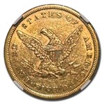 1840 $5 Liberty Gold Half Eagle AU-58 NGC (Small Diameter)