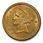 1840-D $5 Liberty Gold Half Eagle MS-61 PCGS (Tall D)