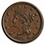1840 Large Cent Lg Date AU