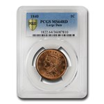 1840 Large Cent MS-64 PCGS (Red, Large Date)