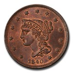 1840 Large Cent MS-66 PCGS CAC (Red/Brown, Small/Large 18)