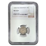 1840 Liberty Seated Dime MS-66+ NGC (No Drapery)