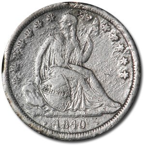 1840 Liberty Seated Dime XF Details (Polished) 1840 Liberty Seated Dime XF Details (Polished)