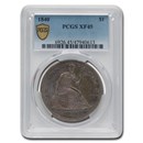 1840 Liberty Seated Dollar XF-45 PCGS