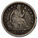 1840 Liberty Seated Half Dime No Drapery Good