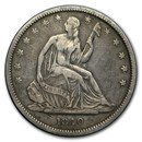 1840 Liberty Seated Half Dollar VF Small Letters (Rev of 1839)