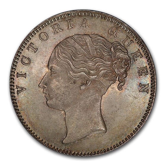1840 Mughal Empire Silver Rupee Tipu Sultan MS-64 PCGS 1840 Mughal Empire Silver Rupee Tipu Sultan MS-64 PCGS