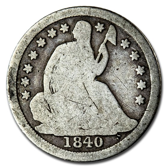 1840-O Liberty Seated Half Dime No Drapery Good 1840-O Liberty Seated Half Dime No Drapery Good