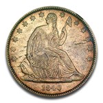 1840 (O) Liberty Seated Half Dollar AU-53 NGC (Medium Letters)