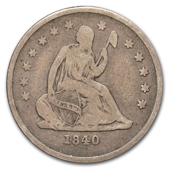 1840-O Liberty Seated Quarter No Drapery Fine 1840-O Liberty Seated Quarter No Drapery Fine