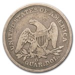 1840-O Liberty Seated Quarter No Drapery Fine