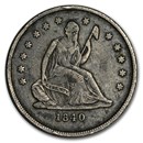 1840-O Liberty Seated Quarter No Drapery XF