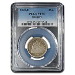 1840-O Liberty Seated Quarter VF-35 PCGS (Drapery)