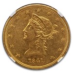 1841 $10 Liberty Gold Eagle AU-55 NGC