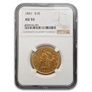 1841 $10 Liberty Gold Eagle AU-55 NGC