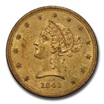 1841 $10 Liberty Gold Eagle AU-58+ PCGS CAC