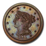 1841 Half Cent PR-65 PCGS (BN, Reverse of 1840, Restrike)