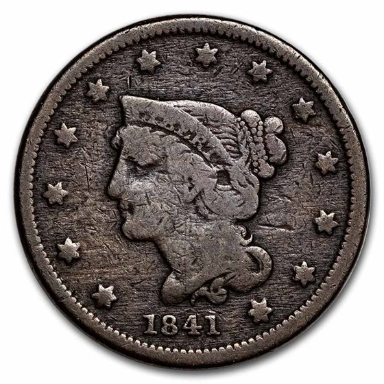 1841 Large Cent Good 1841 Large Cent Good
