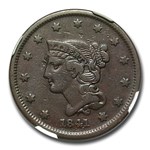 1841 Large Cent VF-25 NGC
