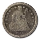 1841 Liberty Seated Dime AG