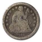1841 Liberty Seated Dime AG