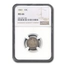 1841 Liberty Seated Dime MS-66 NGC