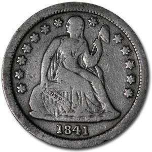 1841 Liberty Seated Dime VF 1841 Liberty Seated Dime VF