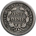 1841 Liberty Seated Dime VF