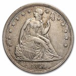 1841 Liberty Seated Dollar AU