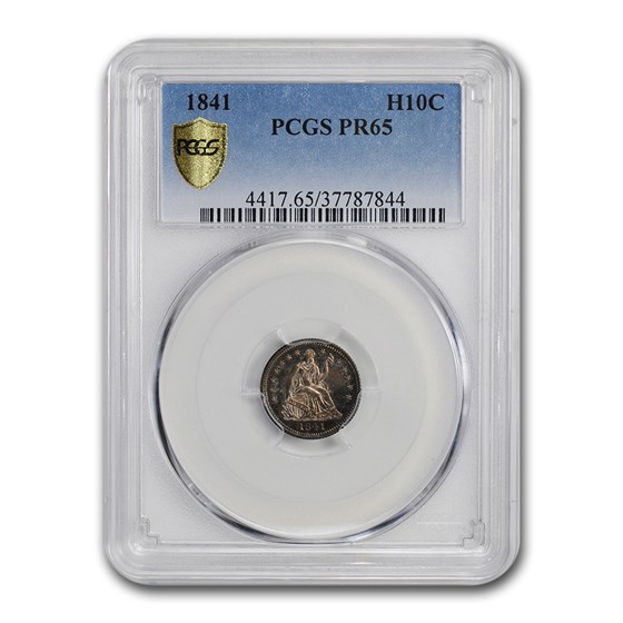 1841 Liberty Seated Half Dime PR-65 PCGS 1841 Liberty Seated Half Dime PR-65 PCGS