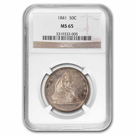 1841 Liberty Seated Half Dollar MS-65 NGC 1841 Liberty Seated Half Dollar MS-65 NGC