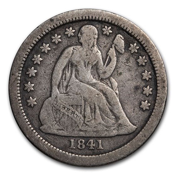 1841-O Liberty Seated Dime Fine 1841-O Liberty Seated Dime Fine