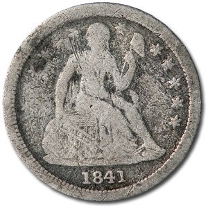 1841-O Liberty Seated Dime VG 1841-O Liberty Seated Dime VG