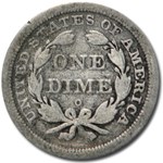 1841-O Liberty Seated Dime VG