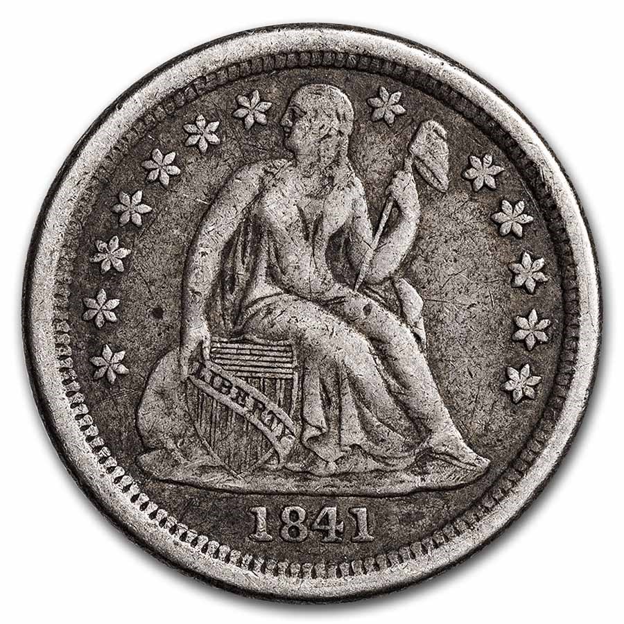 1841-O Liberty Seated Dime XF